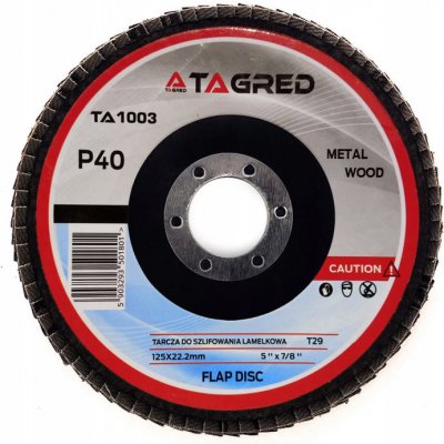 Tagred Lamelový brusný kotouč 125 mm 40 TA1003 – Zboží Dáma