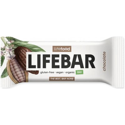 LifeFood - Tyčinka Lifebar čokoládová BIO, RAW, 40 g CZ-BIO-001 certifikát
