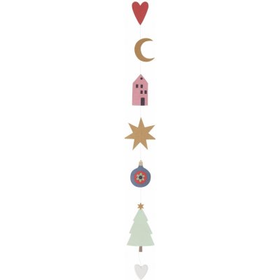 räder Vánoční papírová girlanda Ornaments 79 cm, multi barva, papír – Hledejceny.cz