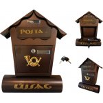 Poštovní schránka, hnědá BX3448_B BOXER – Zbozi.Blesk.cz