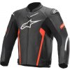 Bunda na motorku Alpinestars FASTER V2 černo-červená