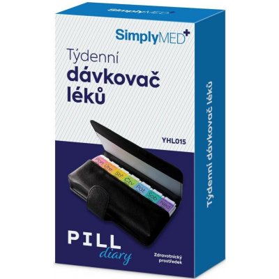 SimplyMed Dávkovač léků týdenní YHL015 Pill diary – Hledejceny.cz