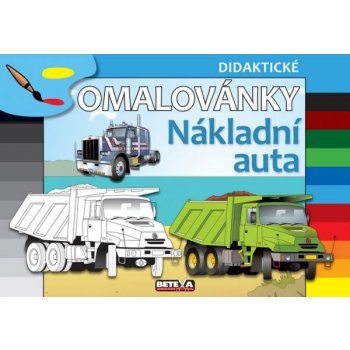 Nákladní auta didaktické omalovánky