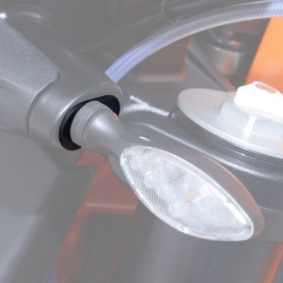 Adaptéry mikroblinkrů pro KTM 1290 Superduke '14-, černé | Zboží Auto