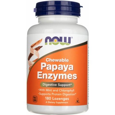 Now Foods Papaya Enzymes přírodní trávící enzymy 180 pastilek – Hledejceny.cz