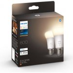 Philips Hue BT LED 9.5W teplá bílá 2 ks stmívatelná LED žárovka E27 806lm 2700K – Zbozi.Blesk.cz