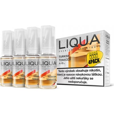 Ritchy Liqua Elements 4Pack Turkish tobacco 4 x 10 ml 3 mg – Zboží Mobilmania