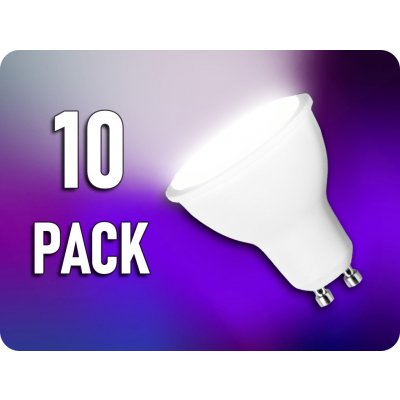 V-TAC LED žárovka GU10 4,5W, 400lm, 100°/10-PACK! Barva světla: Neutrální bílá