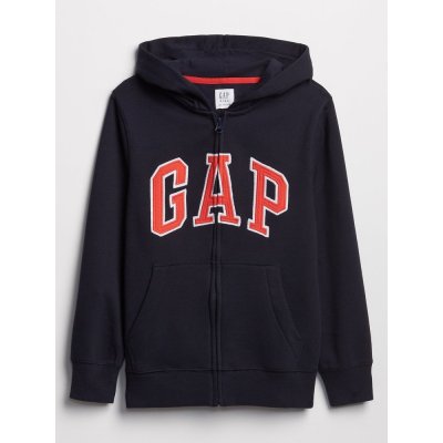 Gap 550082-03 Dětská mikina logo zip Tmavě modrá L – Zboží Mobilmania