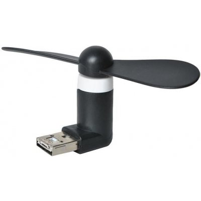 ISO 5770 Mini větráček microUSB černá – Zboží Mobilmania