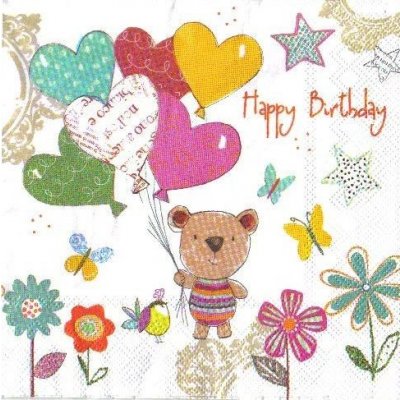 ubrousek 33 x 33 cm HAPPY – Zbozi.Blesk.cz