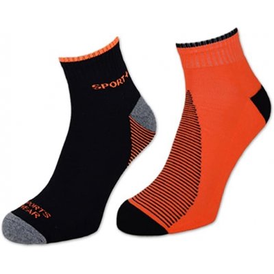 Trendy Socks NEON kotníkové sportovní ponožky s froté chodidlem oranžová