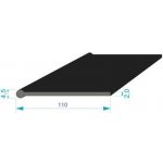 02831004 Pryžový profil tvaru "I", 110x4,5/2mm, 60°Sh, EPDM, -40°C/+100°C, černý | Zboží Auto
