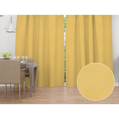 Biante Dekorační závěs - Paris TF-127 Žlutý 150x140 cm – Hledejceny.cz