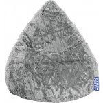 Sitting Point Beanbag Sedací vak Plyš XL šedý 70x110 cm 28261 005 – Zboží Dáma