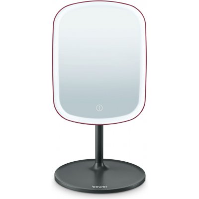 Kosmetické zrcátko BEURER BS47_BF_red stolní s LED osvětlením – Zboží Mobilmania