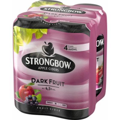 Strongbow Cider Dark Fruit 4 x 440 ml (plech) – Zboží Mobilmania