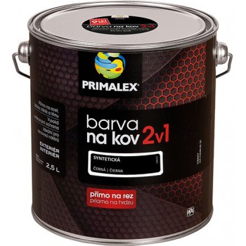 Primalex 2v1 na kov černá 2,5 L