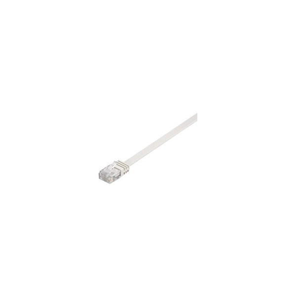 síťový kabel MicroConnect V-UTP603W-FLAT U/UTP, CAT6, 3m, bílý