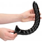 Shots Ouch! Swirled Anal Snake 12″ / 30 cm černé anální dildo s přísavkou 34,5 x 3,6 cm – Hledejceny.cz