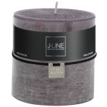 Šedá svíčka Granite válec XL - Ø 10*10 cm/80h - J-Line by Jolipa – Hledejceny.cz