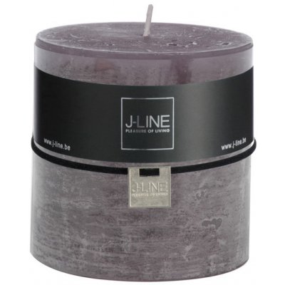 Šedá svíčka Granite válec XL - Ø 10*10 cm/80h - J-Line by Jolipa – Hledejceny.cz