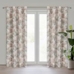 EUROFIRANY ZATEMŇOVACÍ ZÁVĚS NA KROUŽCÍCH DEMI 140X250 CM VZOROVANÁ – Sleviste.cz