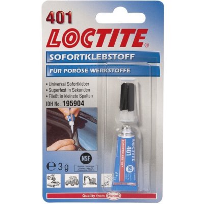 Loctite 401 vteřinové lepidlo 3 g 10 ks – Zbozi.Blesk.cz