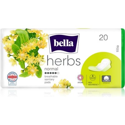 Bella Herbs Tilia hygienické prodyšné vložky s křidélky a jemnou vůní 20 ks – Zboží Dáma