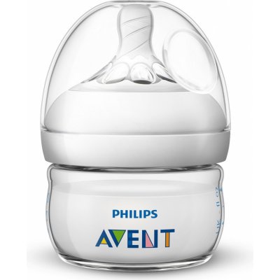 Philips Avent láhev Natural PP 60 ml průhlédná bílá 1 ks – Hledejceny.cz