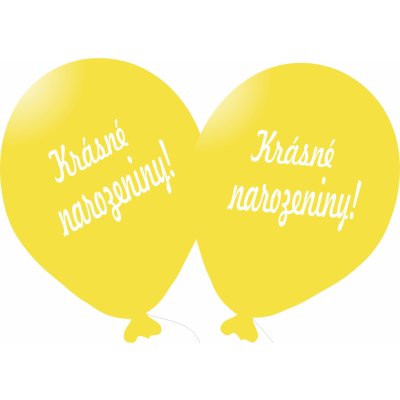 Balonky.cz Balónek žlutý Krásné narozeniny!