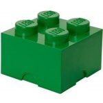 LEGO® úložný box 4 25 x 25 x 18 cm tmavě zelená – Sleviste.cz