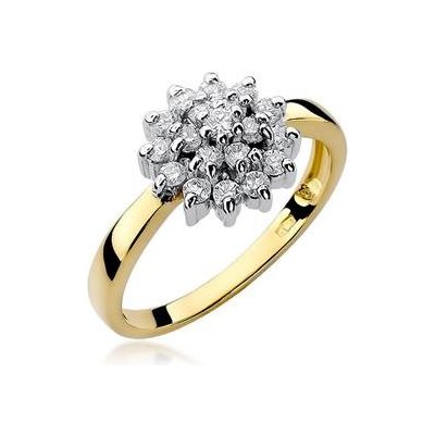 Nubis zlatý zásnubní prsten s diamantem W 004Y