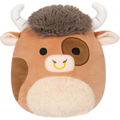 Squishmallows Hnědý strakatý býk Shep 30 cm