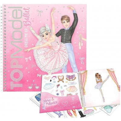 Top Model Kreativní sešit na dotvoření se samolepkami Ballet – Hledejceny.cz