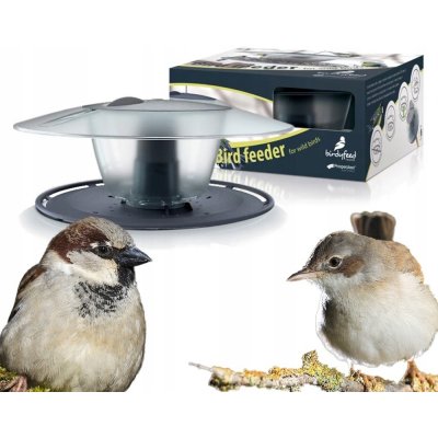 Prosperplast Birdyfeed Round 29,4x25,8x12,2 cm antracit – Zboží Mobilmania