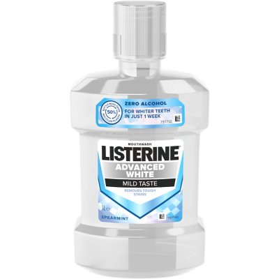 Listerine s bělicím účinkem Advanced White Mild Taste 1 l – Zboží Mobilmania