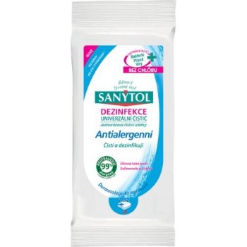 Sanytol Antialergenní dezinfekce univerzální čistící utěrky jednorázové 24 kusů