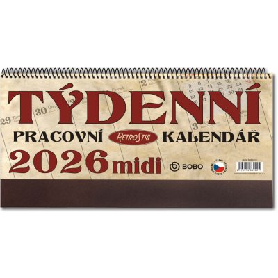 Pracovní Retro Midi stolní 2026 – Zbozi.Blesk.cz
