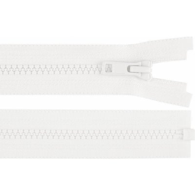 Kostěný zip YKK No 5 délka 80 cm bundový, malé, 501 bílá – Hledejceny.cz