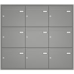 Sestava 9 luxusních schránek Max Knobloch - UP110 Barva: Šedý hliník – Hledejceny.cz