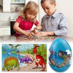 4Leaders Dinosauří modré 22,3×13,7 cm 60 dílků – Sleviste.cz