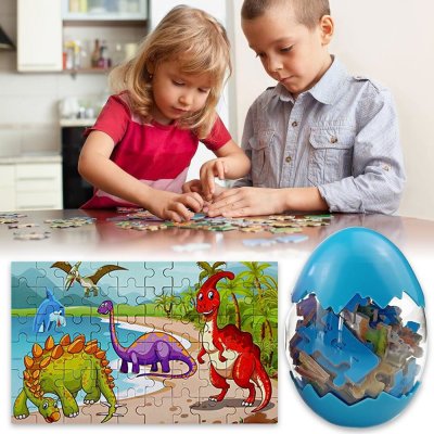 4Leaders Dinosauří modré 22,3×13,7 cm 60 dílků – Sleviste.cz