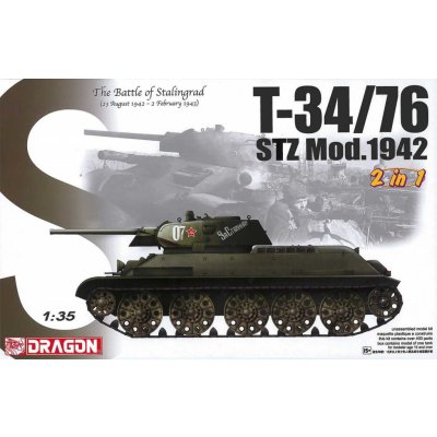 Dragon Model Kit tank 6453 T-34/76 STZ MOD.1942 1:35 – Zbozi.Blesk.cz