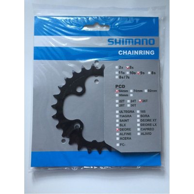 Převodník Shimano Deore M590 26 zubů 3x9 – Zboží Dáma