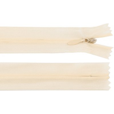 Stoklasa Spirálový zip skrytý No 3 délka 40 cm dederon Balení: 1 ks, Varianta: 306 béžová nejsv. 306 béžová nejsv. – Hledejceny.cz