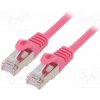 síťový kabel Gembird PP6-3M/RO Patch RJ45, cat. 6, FTP, 3m, růžový