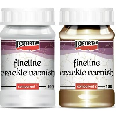 Pentart Krakelovací lak pro jemné linie průhledný 100 ml sada 2 ks – Sleviste.cz