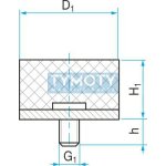 Silentblok typ 4 - 20x10 M6x15 – Hledejceny.cz