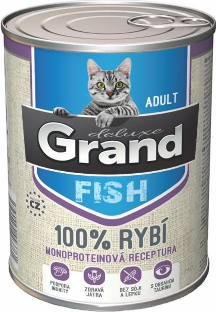 Grand deluxe Cat 100 % rybí 12 x 400 g